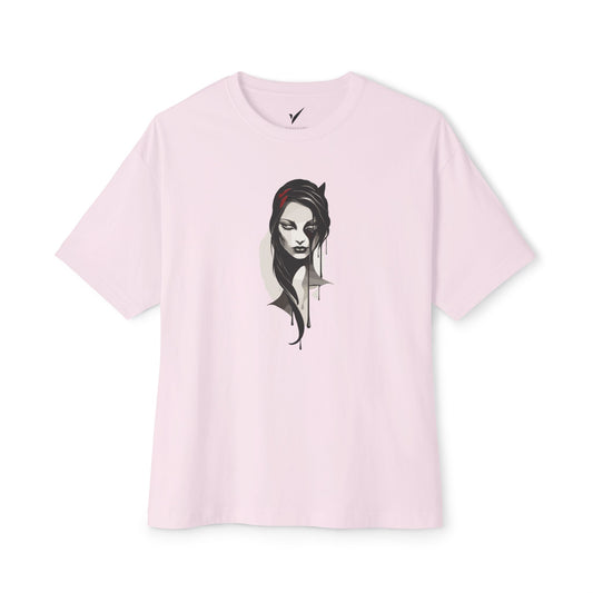 Oversized Boxy Tee - Crying Women Design